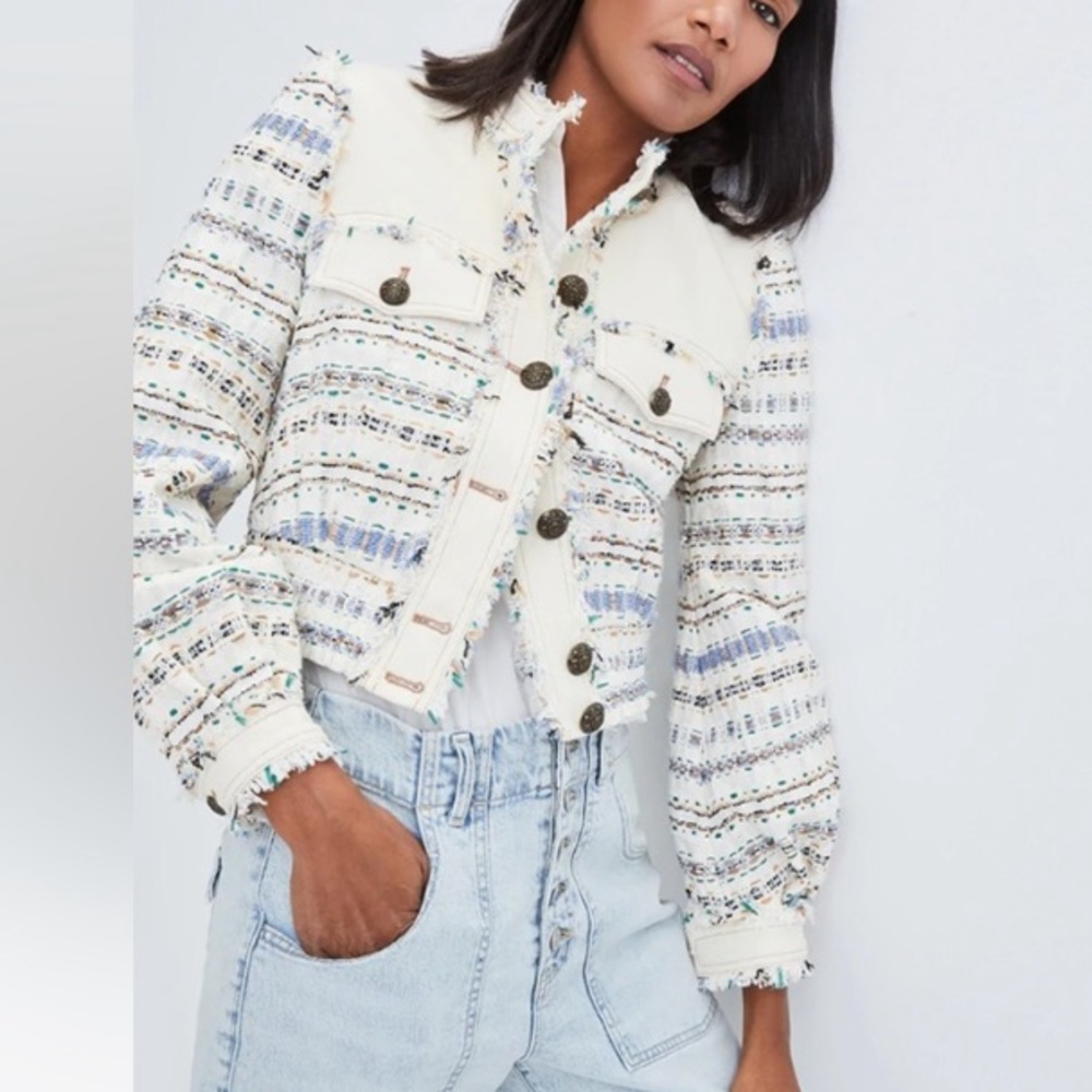 Veronica Beard Darren Tweed Crop Jacket 6